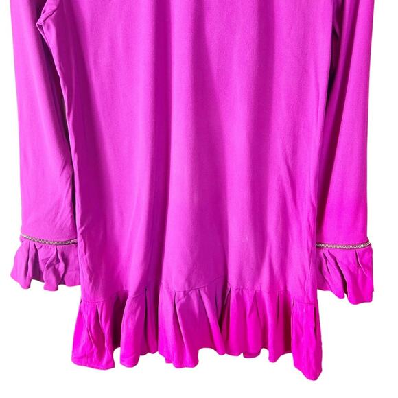 NWT Alexis Pink Seine MIDI dress‎ removable wrist ruffles S - Picture 3 of 10